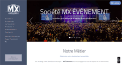 Desktop Screenshot of mxevenement.com