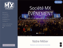 Tablet Screenshot of mxevenement.com